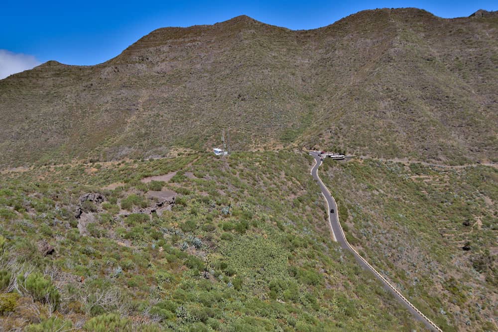 view down to Cruz de Hilda