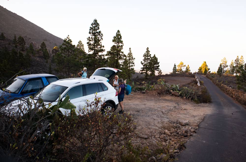 Starting point: parking above Acojeja