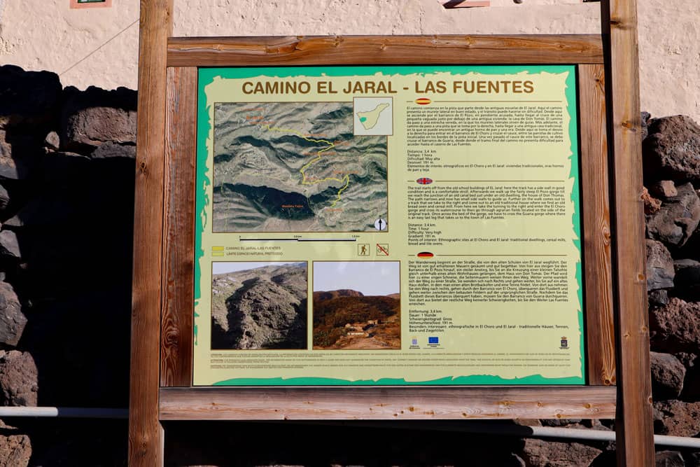 Hiking Board at El Jaral