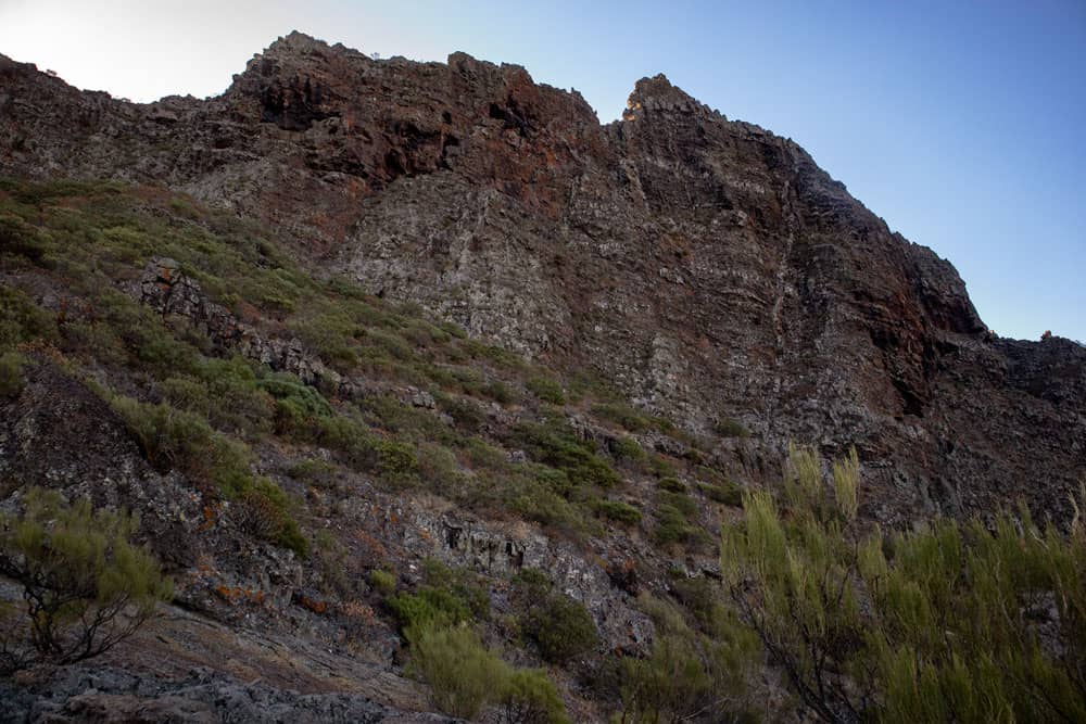 Fortaleza de Masca - steep rock wall