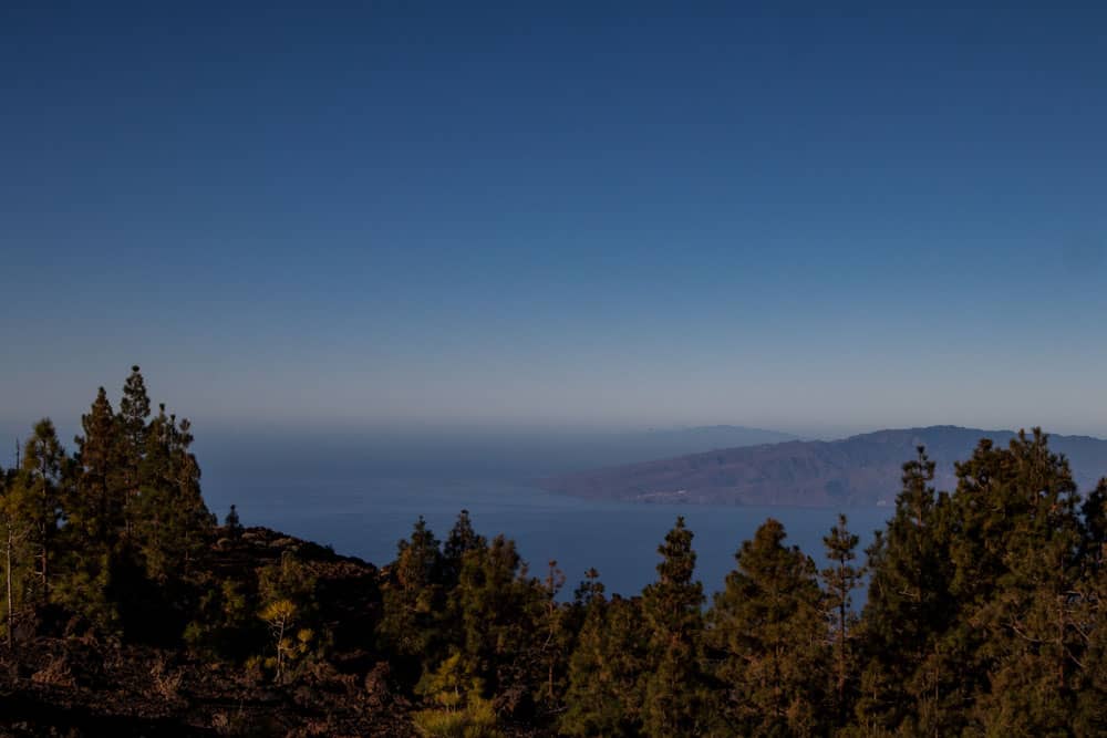 view on the islands of La Gomera and El Hierro