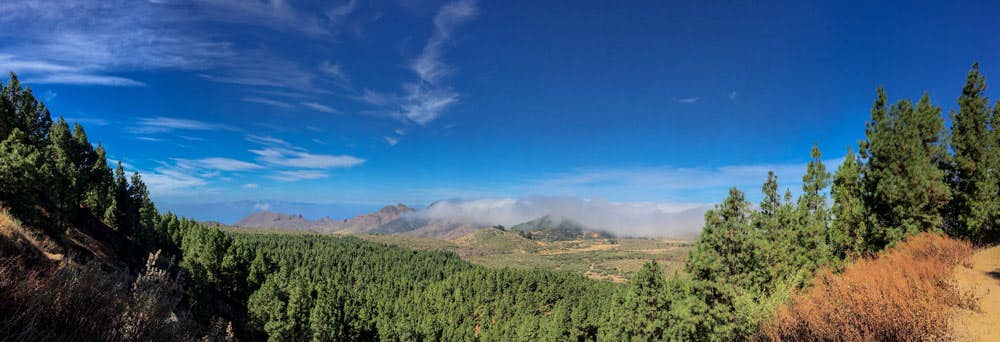 Panorama view on the Teno mountains