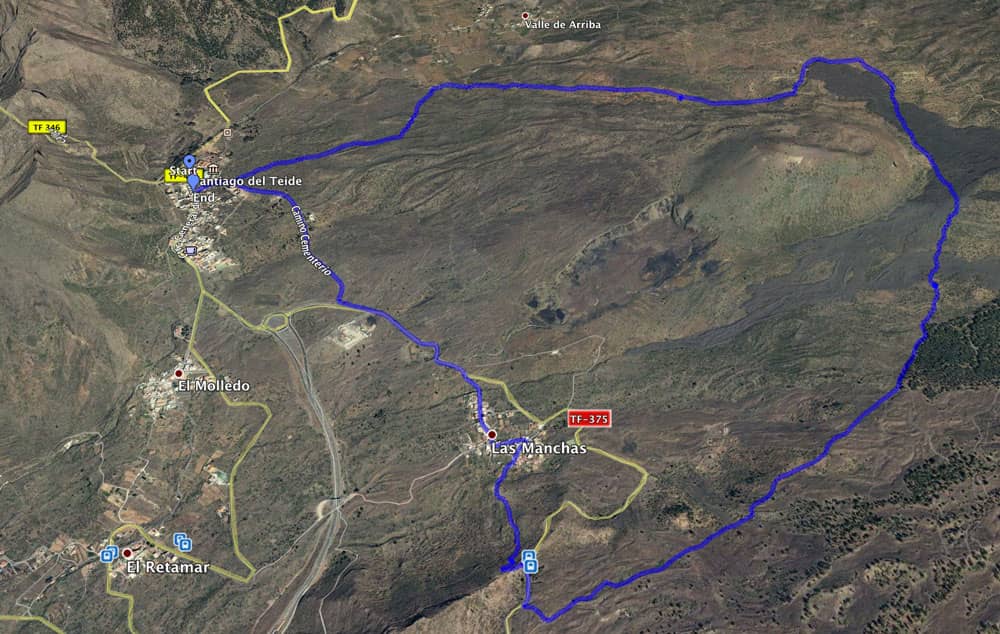 Track - Almond Blossom Hike in Santiago del Teide - Almendros en Flor