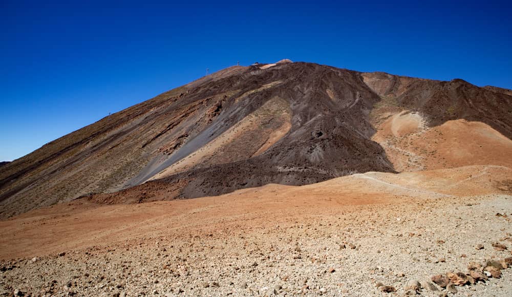 view to Teide from Montaña Blanca