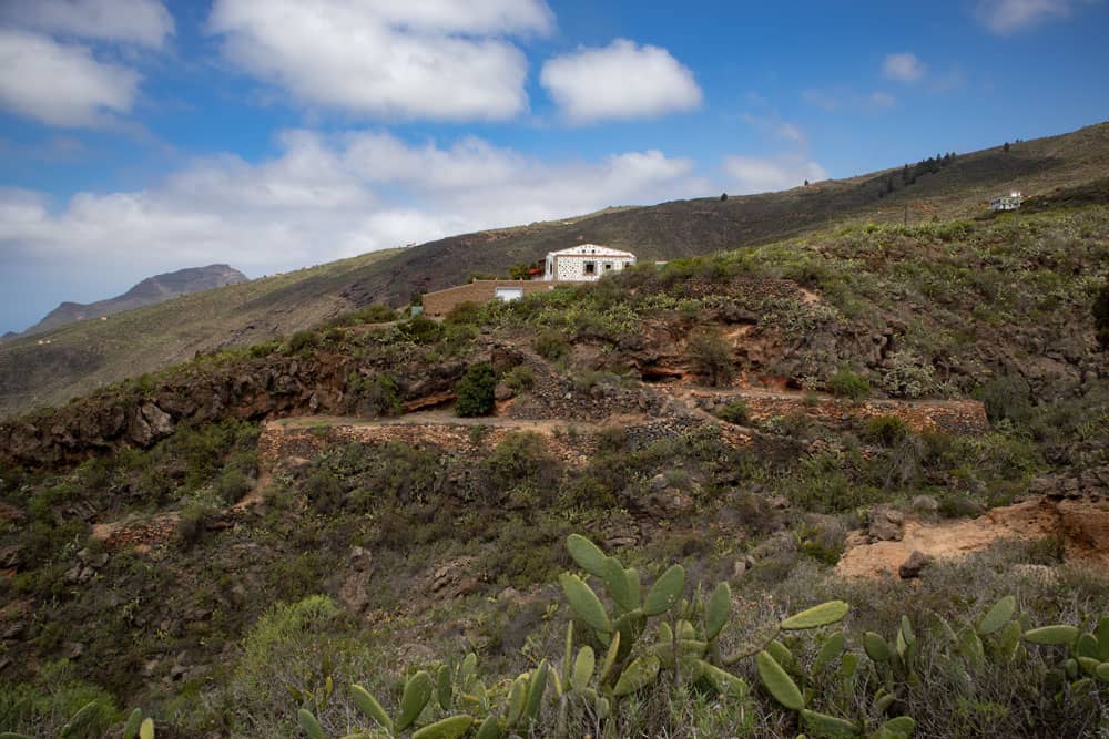 hiking path along the slope