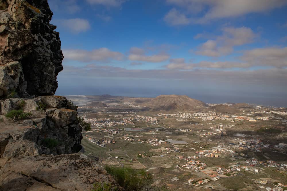 Vista de la cumbre del Roque del Jama