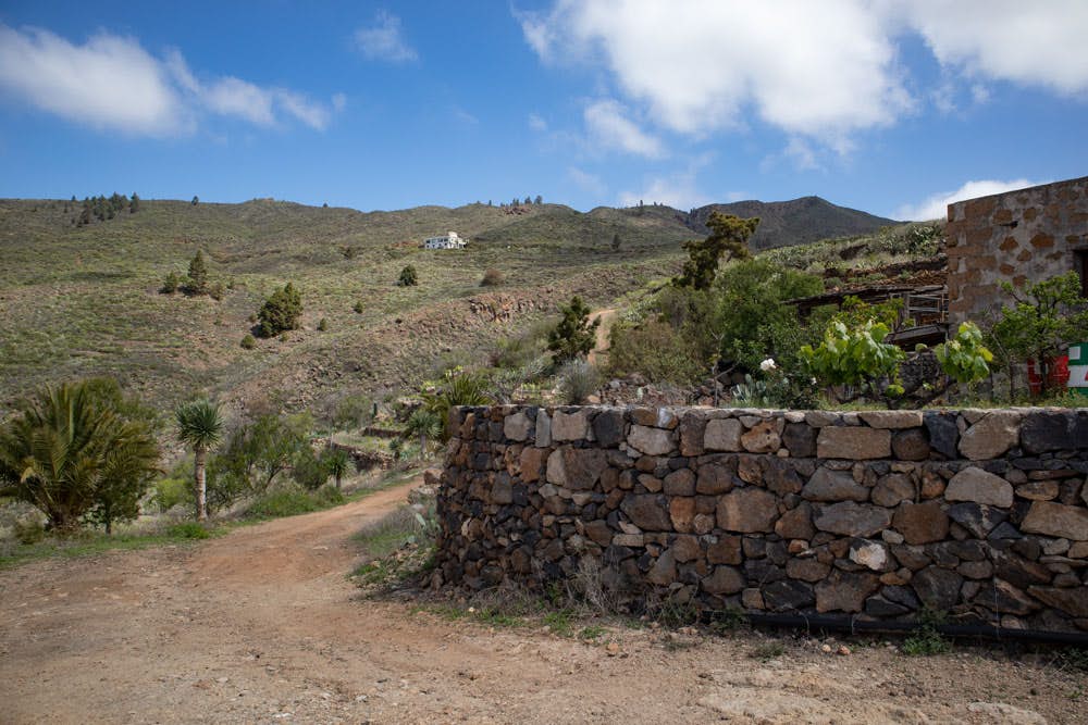 hiking path through Casas Altas
