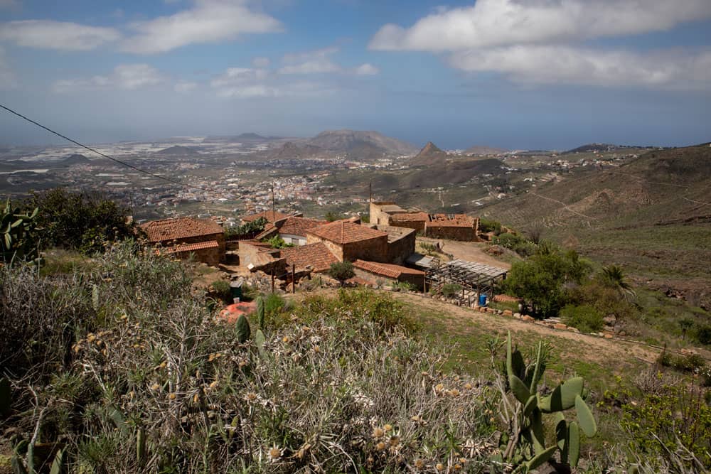 Vista de la aldea de Casas Altas