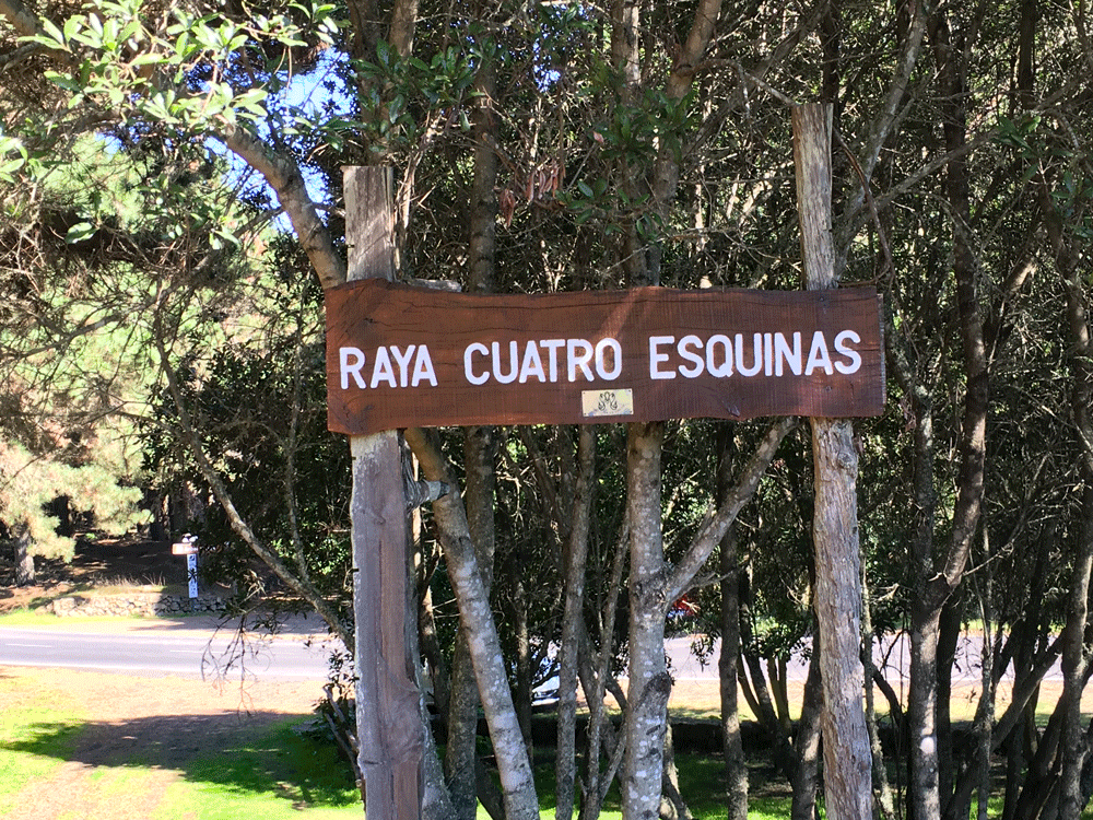 Ausgangsort der Wanderung - Raya Cuatro Esquinas