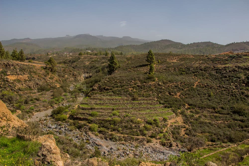 Vista de Ifonche desde el Roque de los Brezos