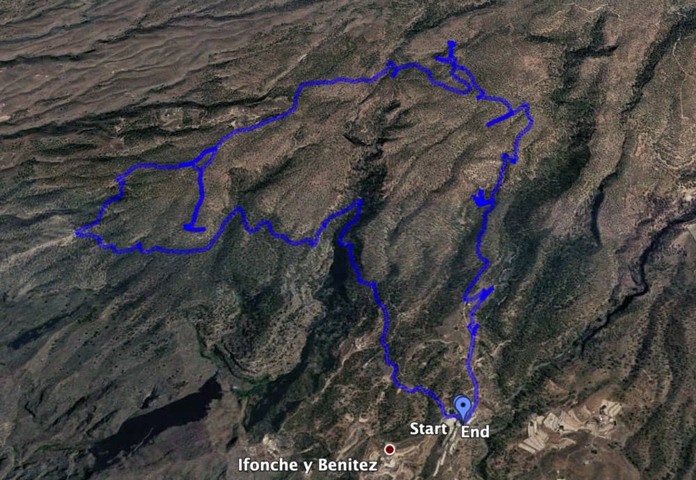 Track der Rundtour über Ifonche