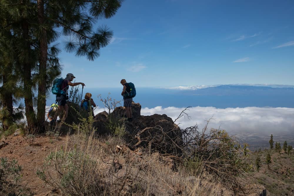 Descanso en la cumbre con vistas