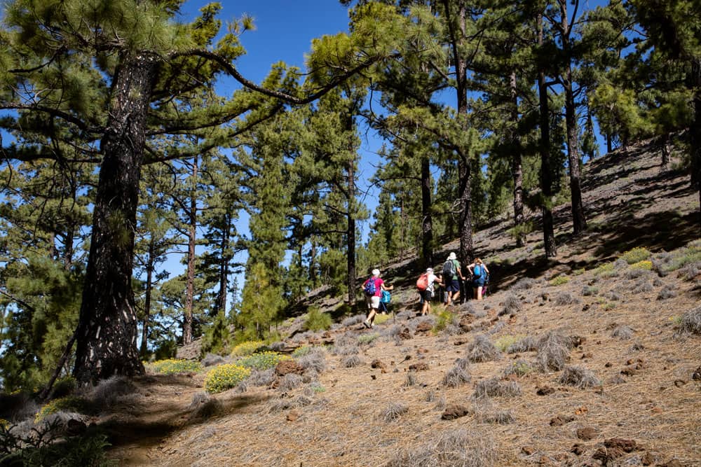 Steep up to the Montaña Corredera