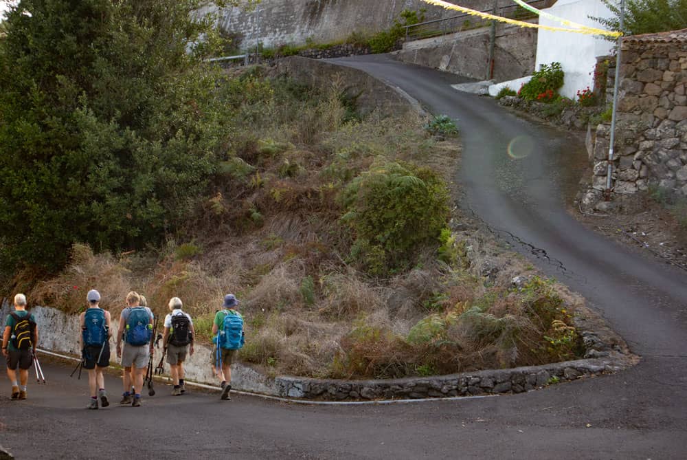 Wandergruppe in La Montañeta