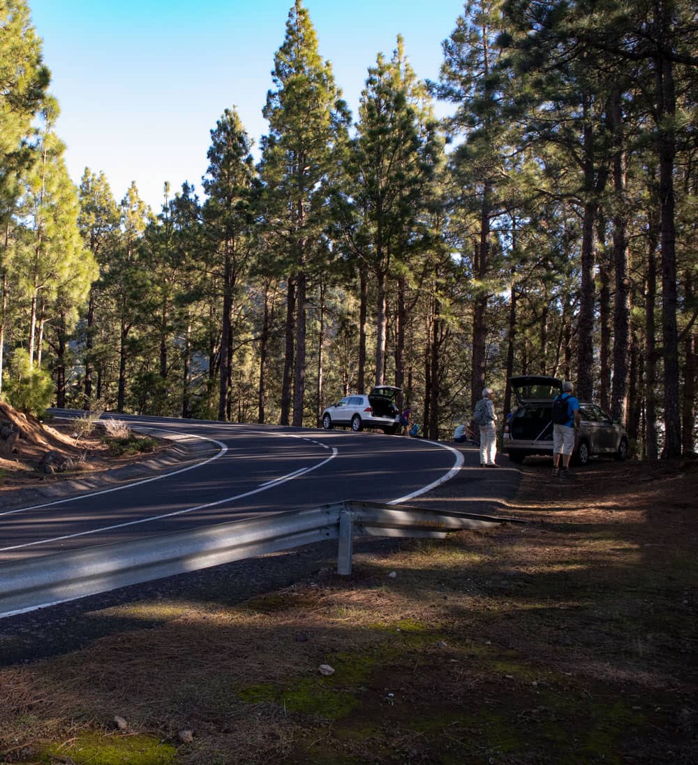 Bend parking lot - starting point