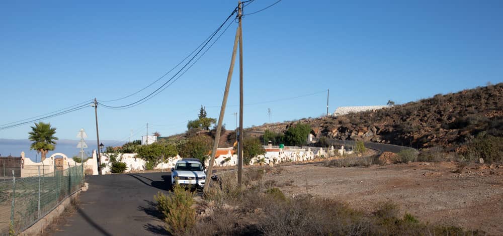 Camino detrás de La Concepción - punto de partida de la caminata