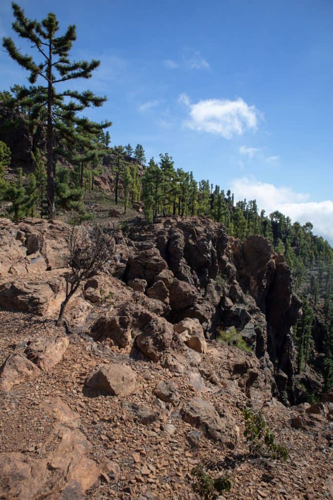 Salto las Corujas - schroffe Abbruchkante 