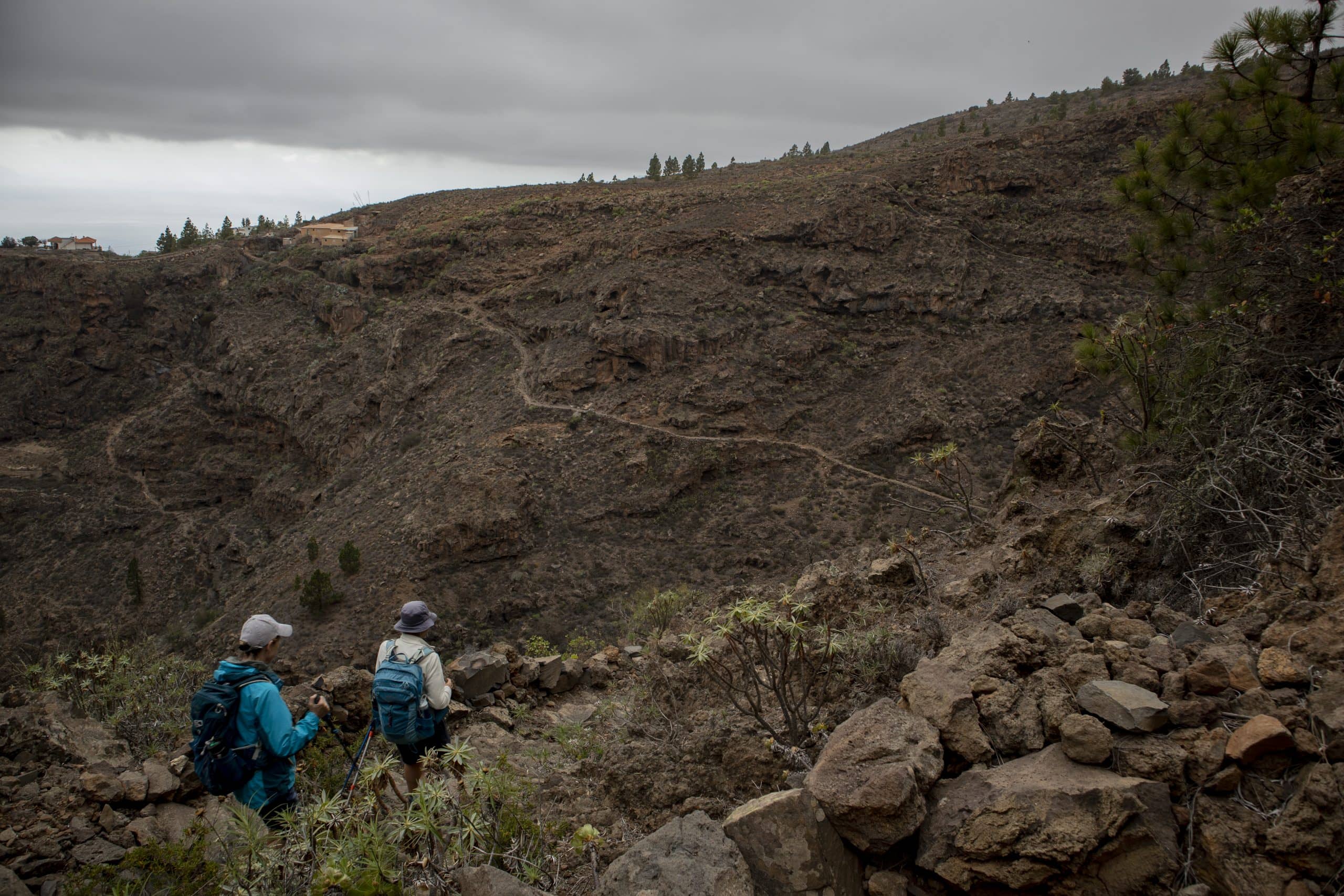 Hiking in the Barranco de Erques