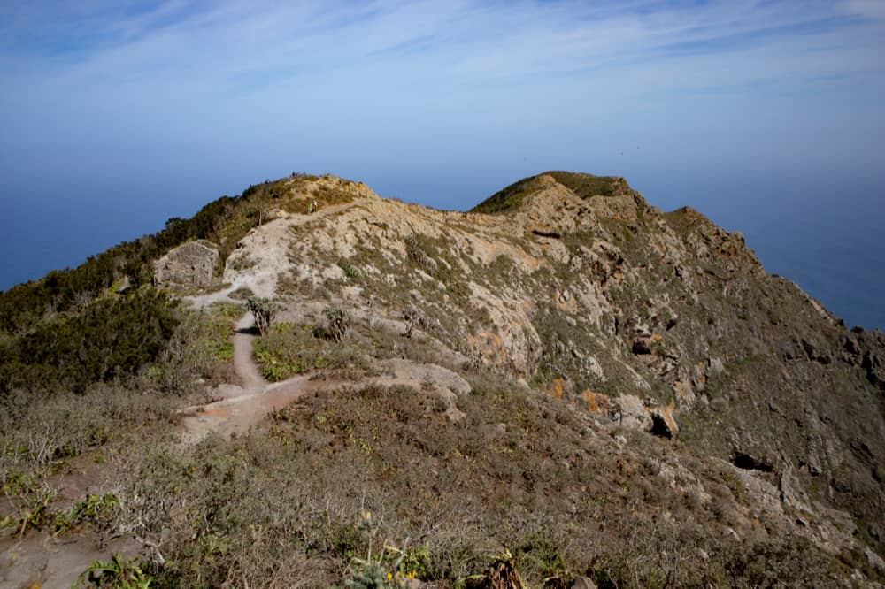 Crossroads of Chamorga, Montaña Tafada and lighthouse Faro de Anaga