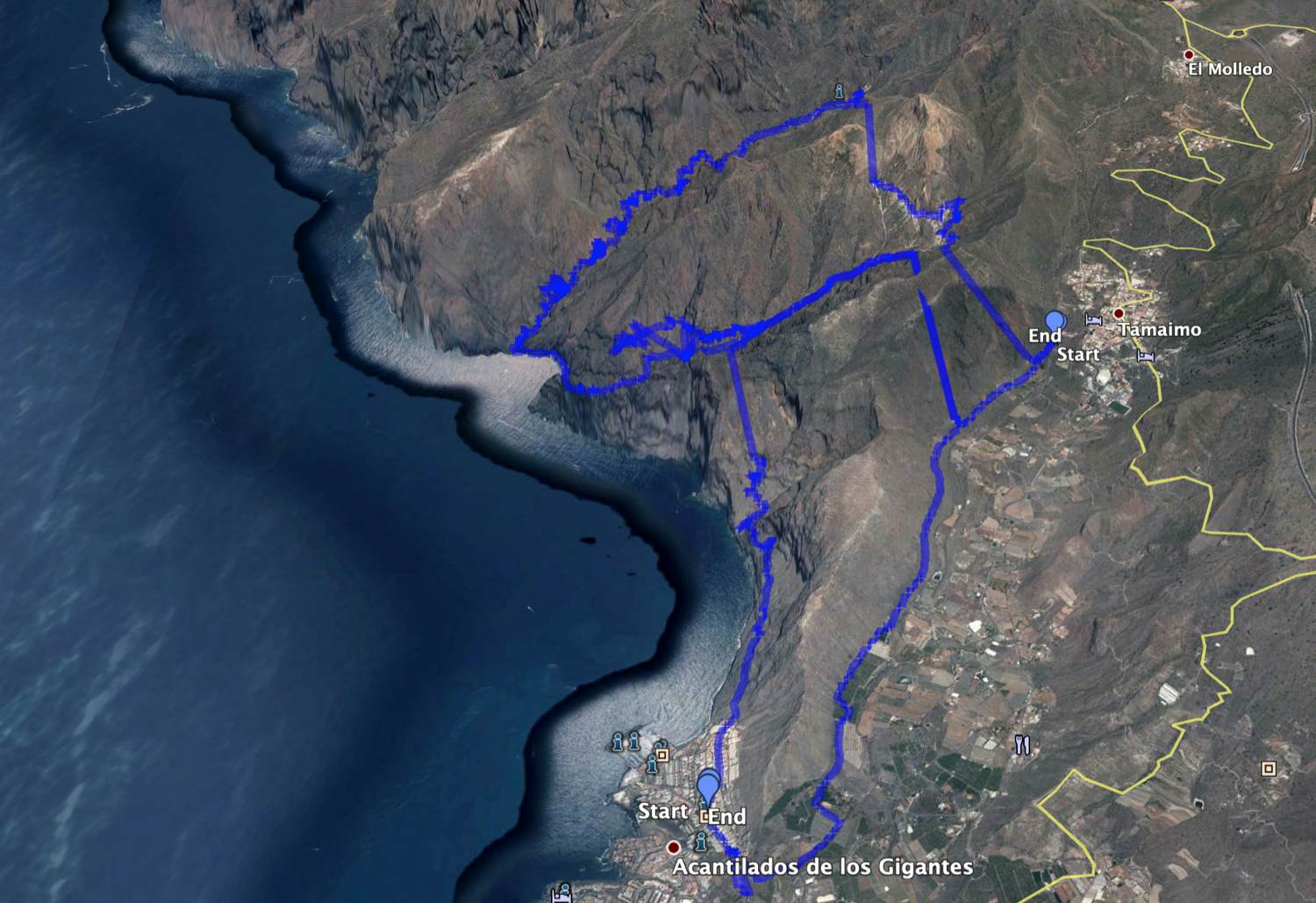 Wanderung Weißer Kanal - Barranco Seco in Kombination mit der Tour über die Acantilados und dem Barranco Seco