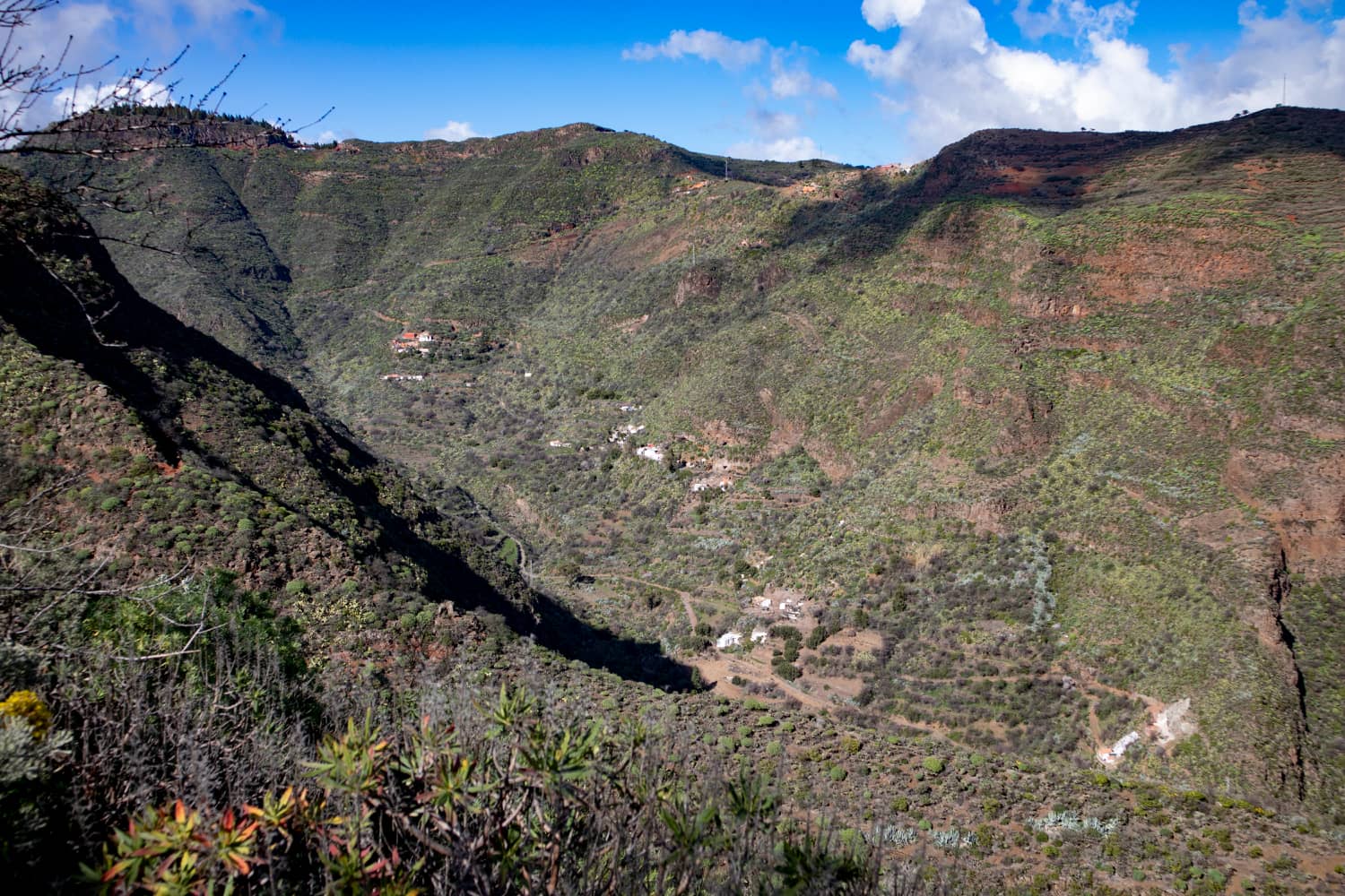 Blick in den oberen Teil des Barranco de Guayadeque