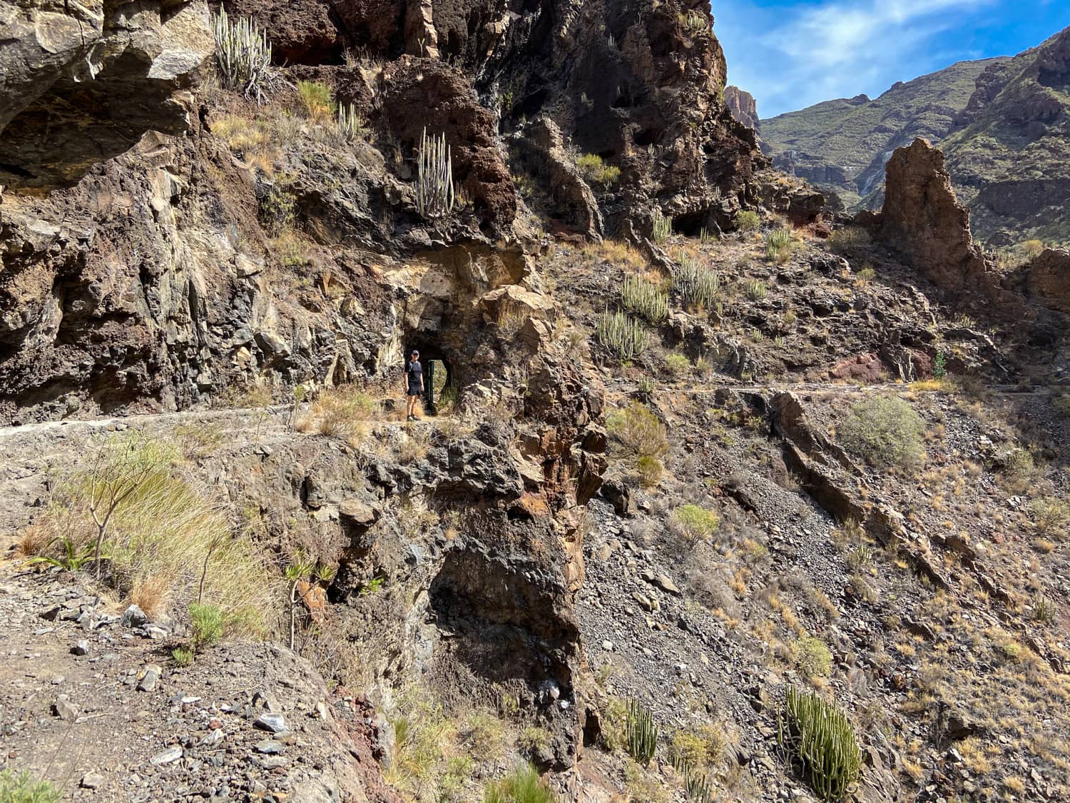 Wasserkanal im Barranco Seco