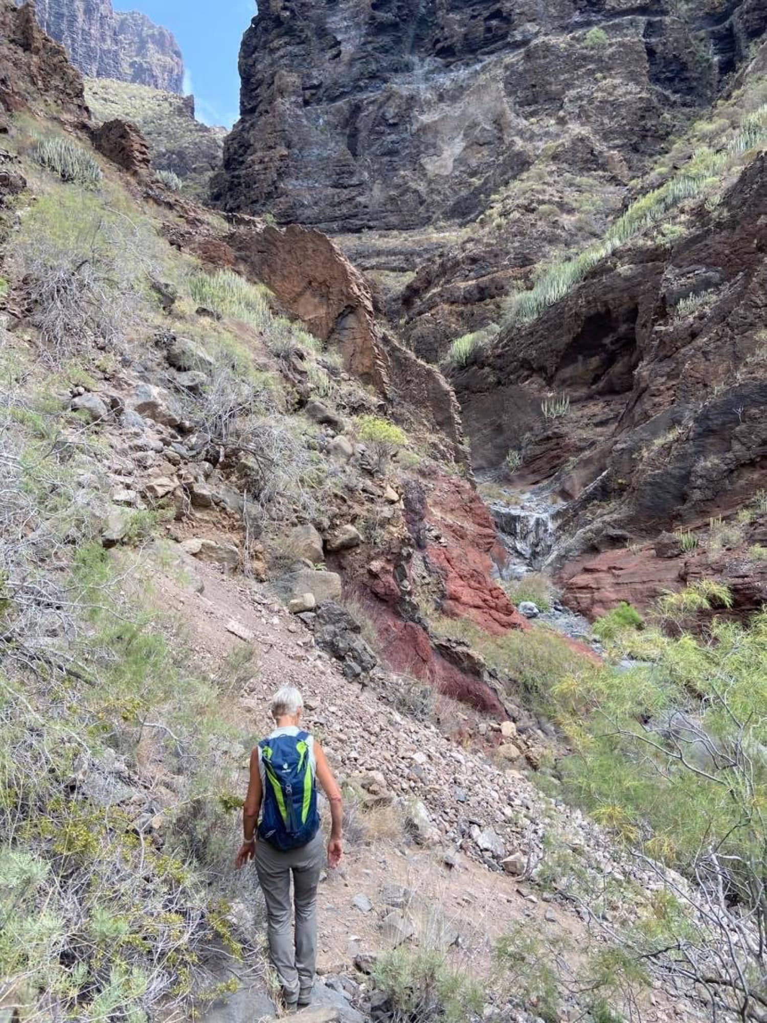 partly the hiking trails are a little bit slippery in the Natero