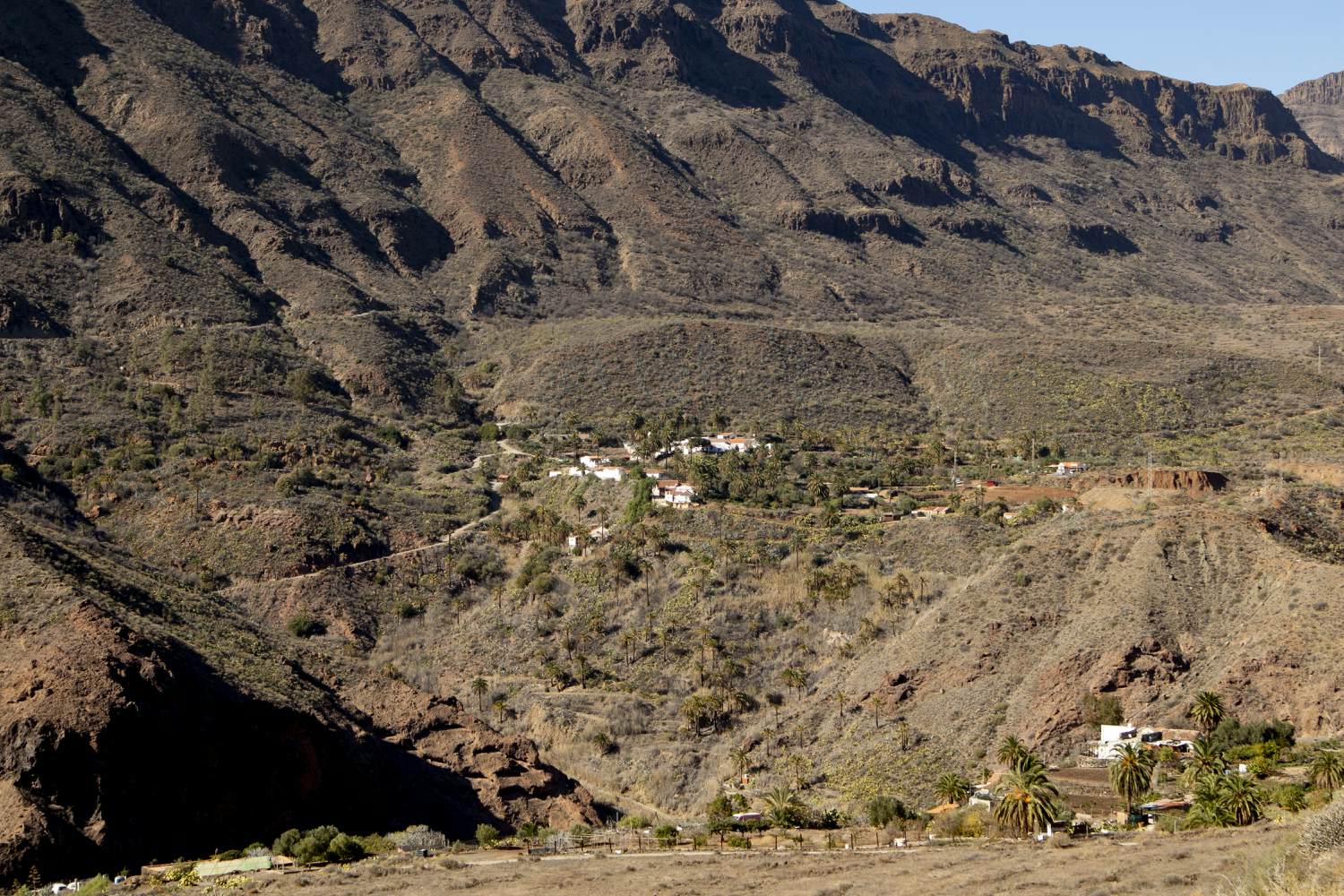 View of the hamlet El Sitio de Abajo