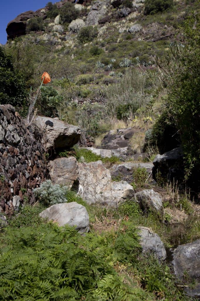 Barranco Grund mit Wasser