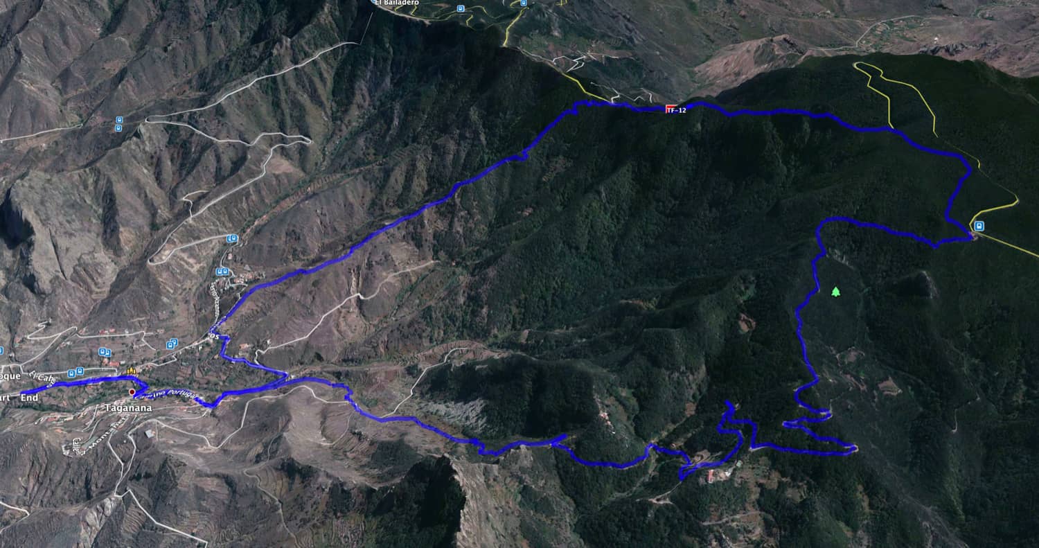 Ruta de senderismo circular Taganana - Cumbrecilla