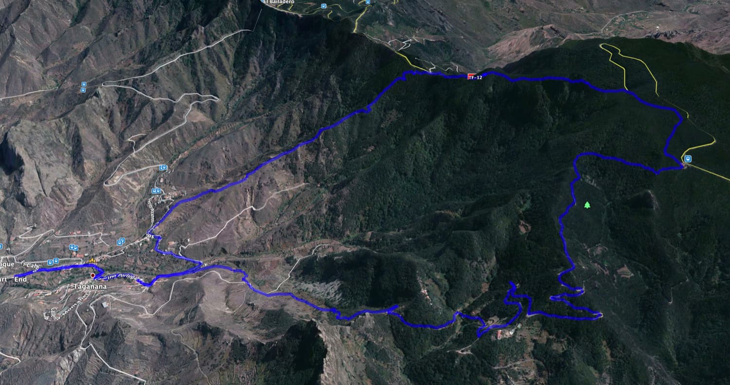 Ruta de senderismo circular Taganana - Cumbrecilla