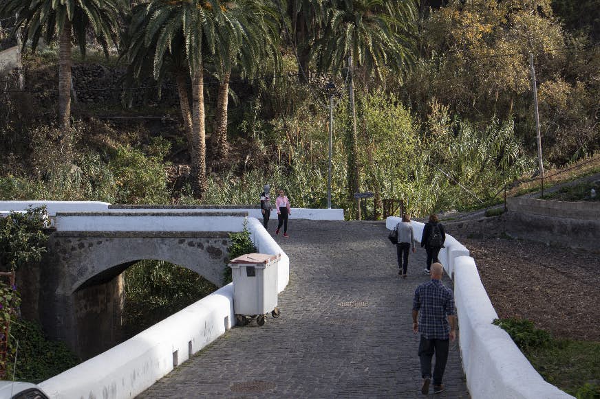 Brücke über den Barranco in Taganana