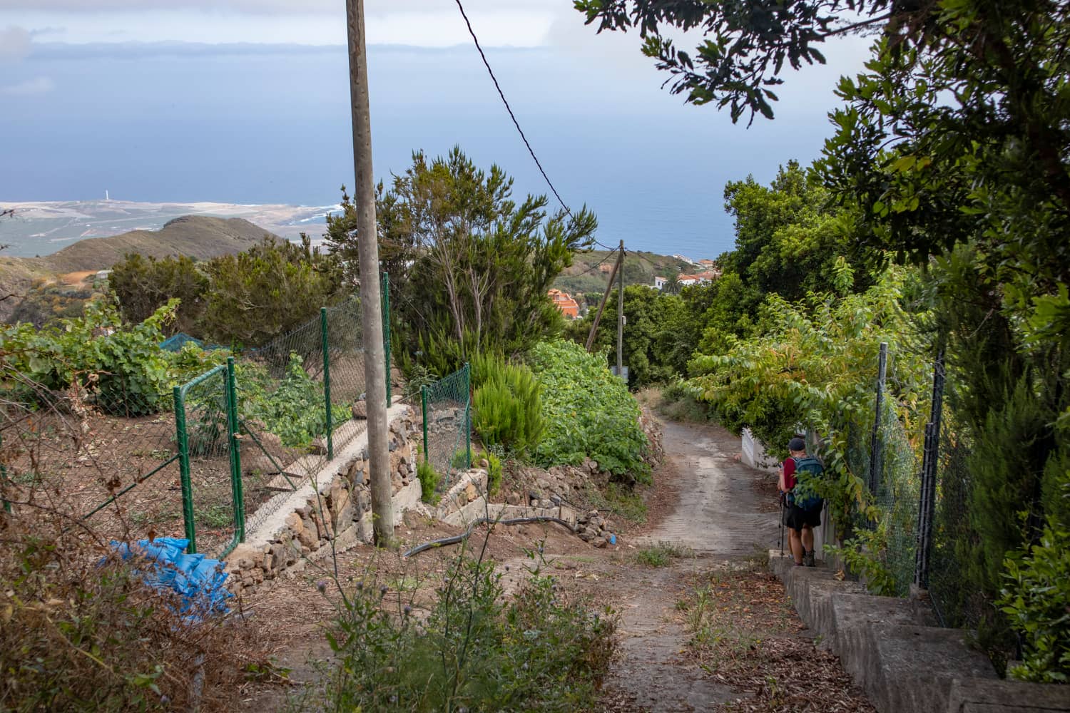 Hiking trail over Tierra del Trigo