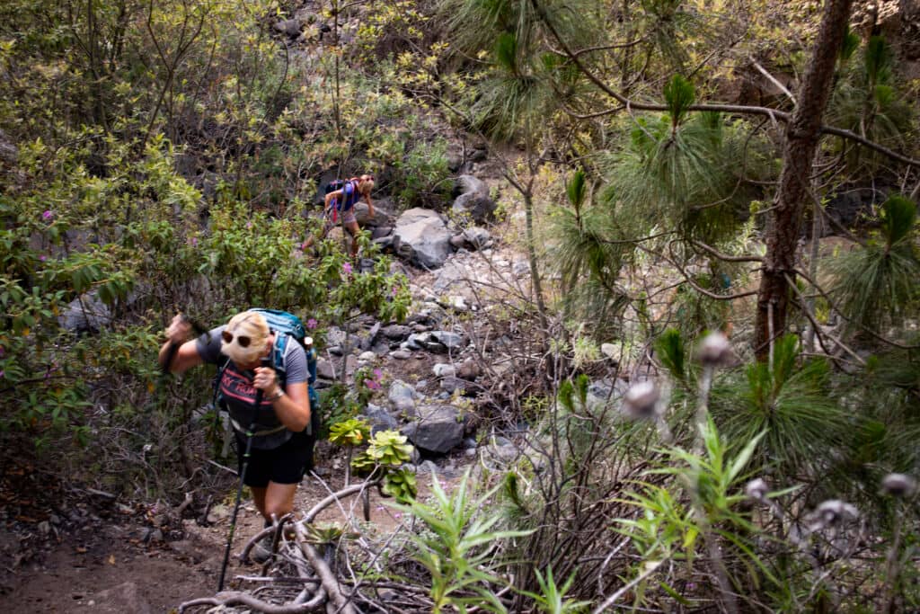 Barranco del Río - hiking path