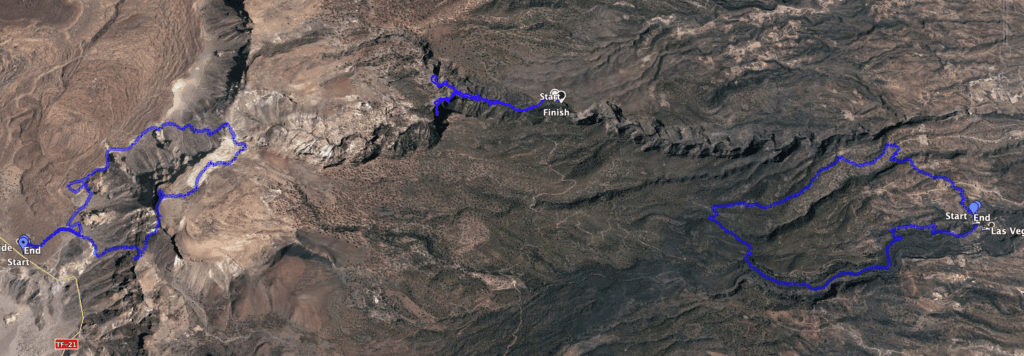 Barranco del Río Track between Track Las Vegas Circular and Guajara Track