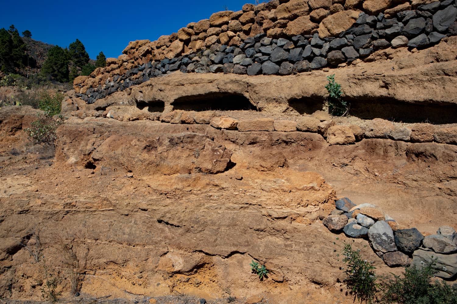 Paredes de piedra arenisca