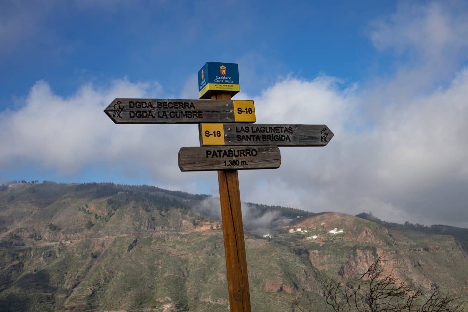 Hiking trail signage