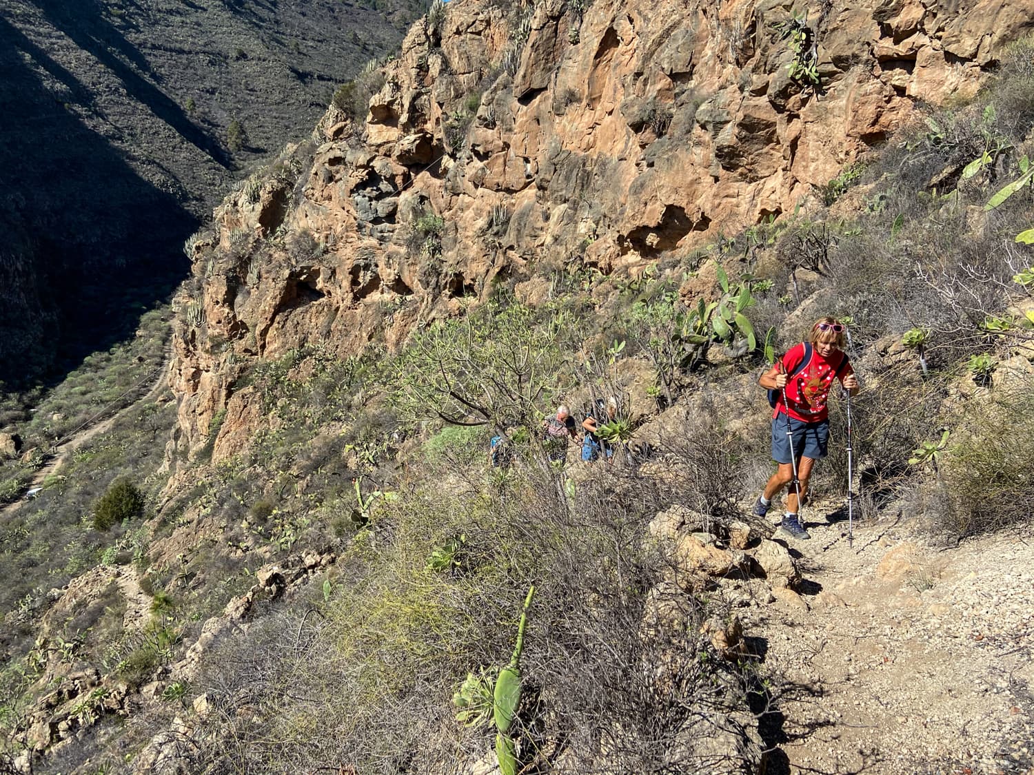 Aufstieg aus dem Barranco Tamadaya