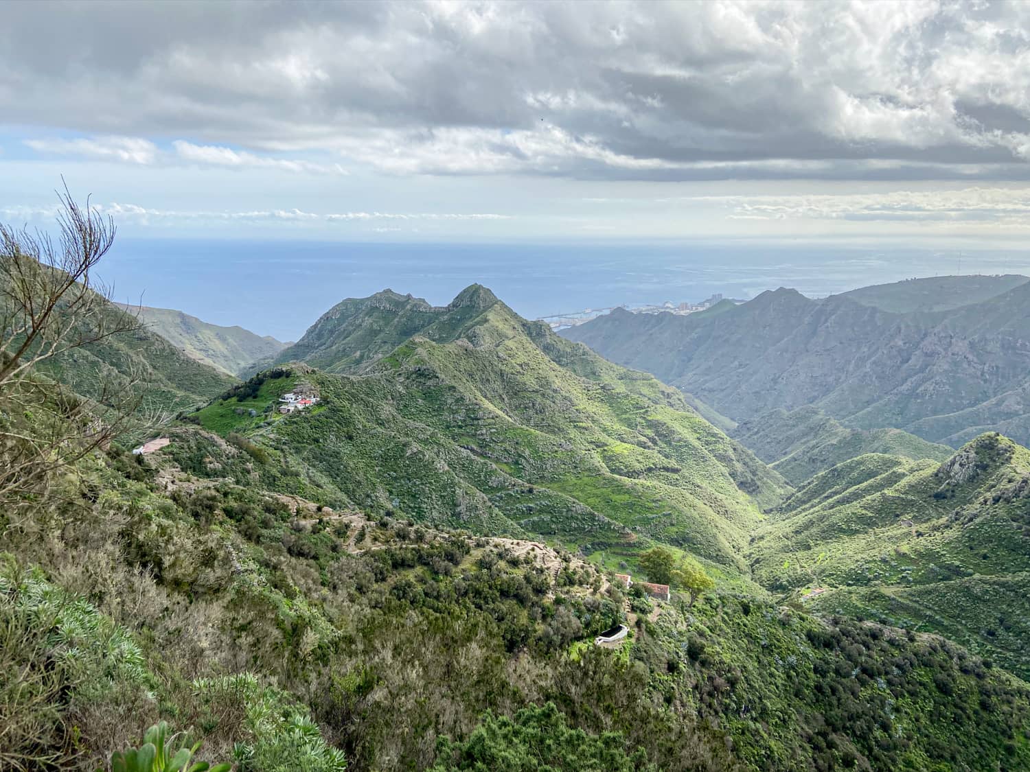 View from Los Berros to the Fortaleza and the Barranco de Valle Luis