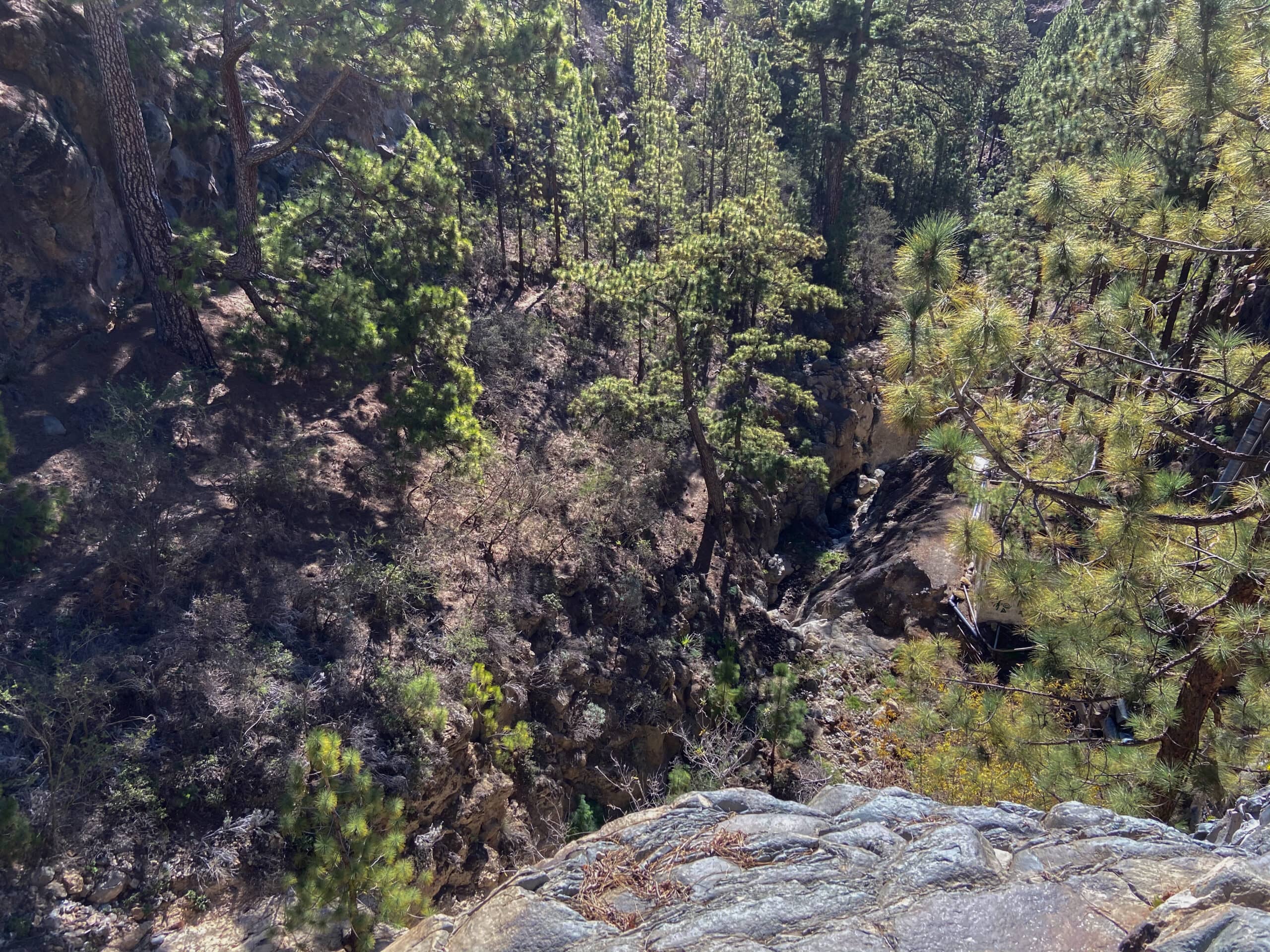 Vista desde el Mirador hacia el Barranco de las Vegas