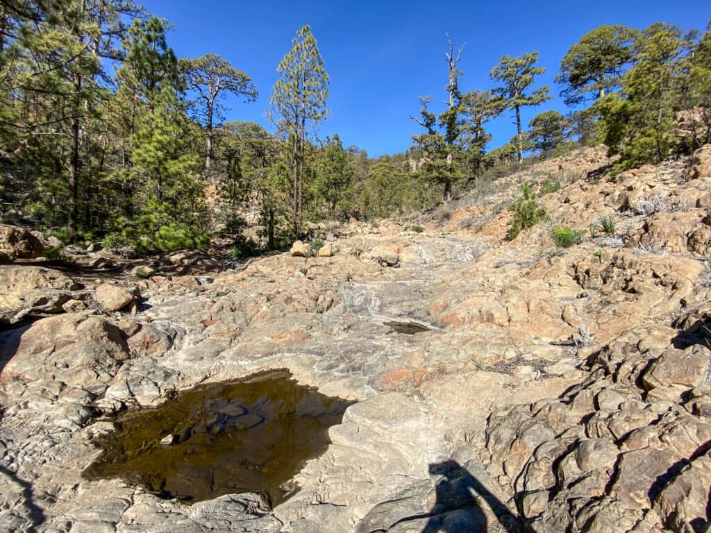 Barranco de las Vegas with small water pools