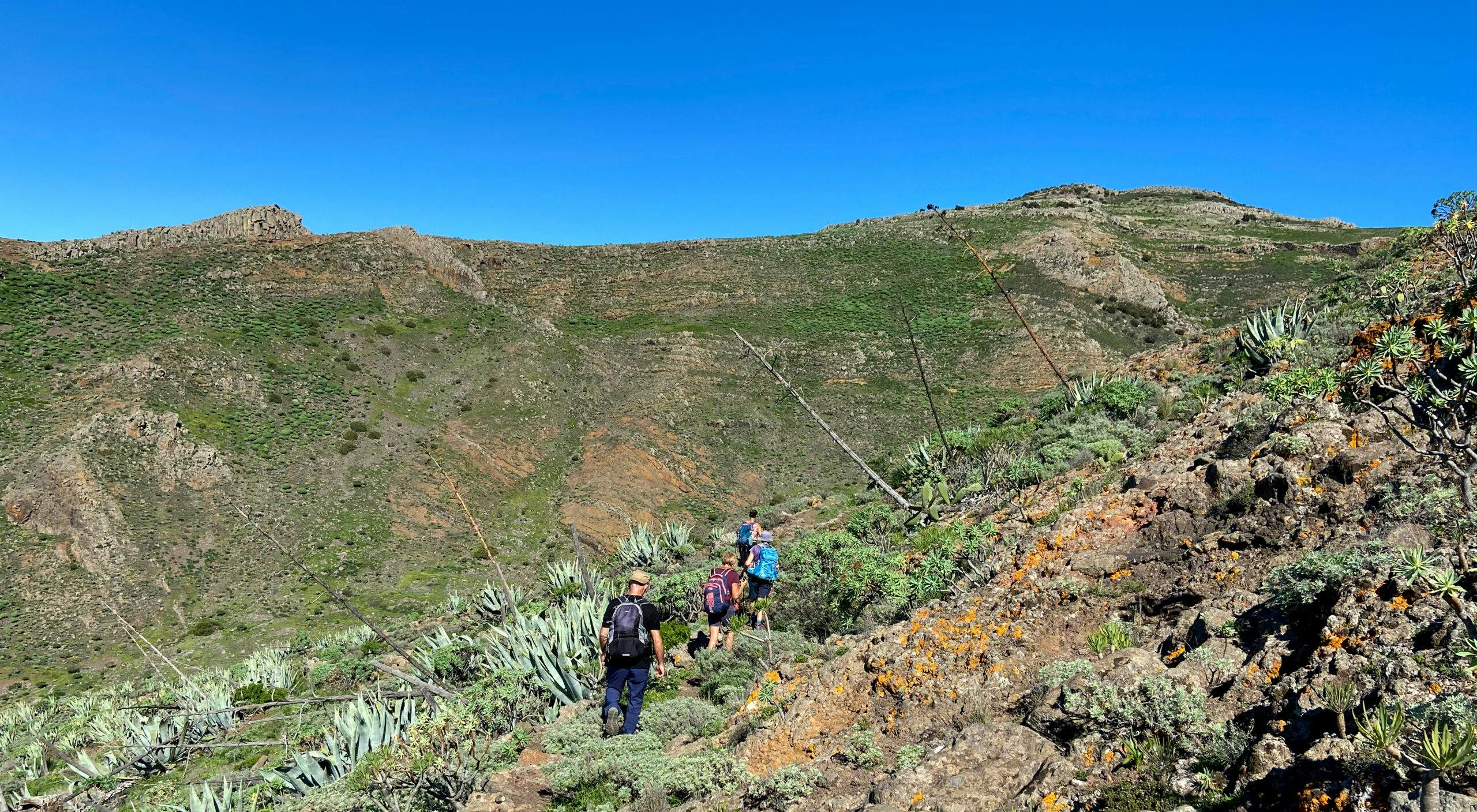 Hiking trail to the Barranco de Barrancos