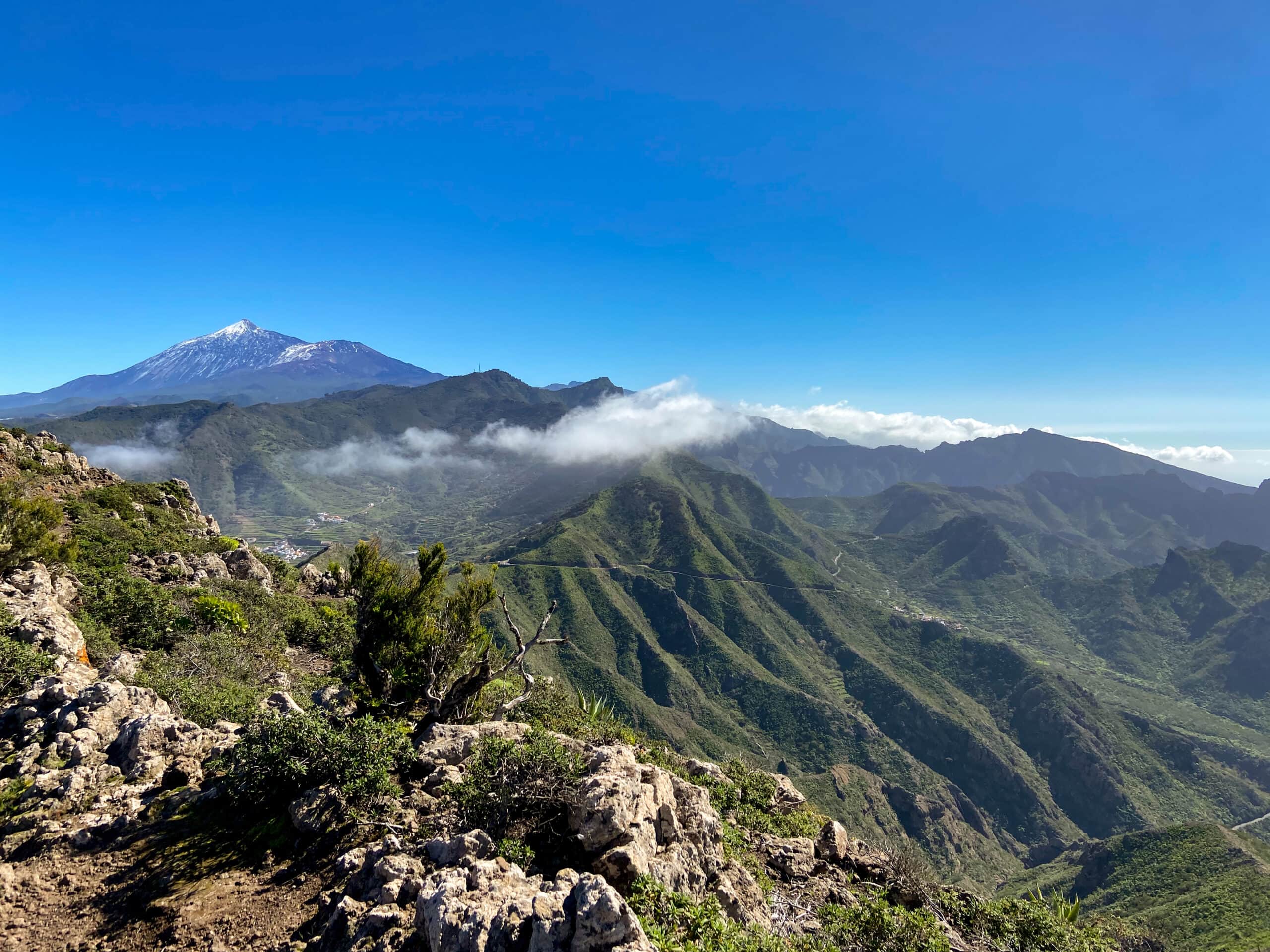 Blick auf der Höhe unterhalb des Baracán