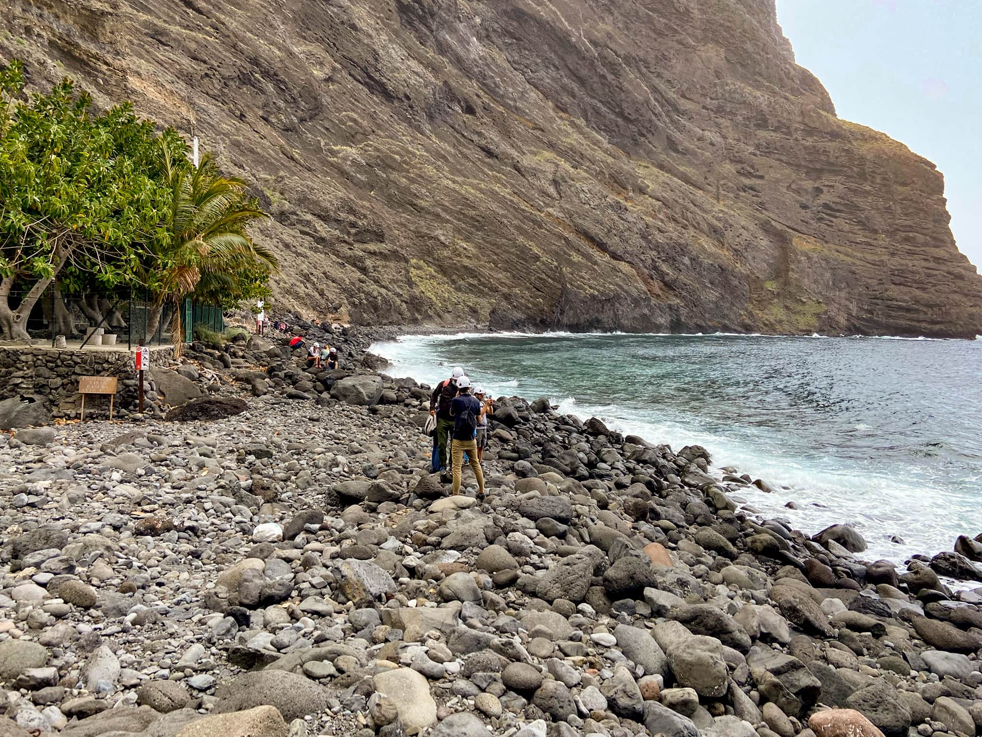 on the beach of Masca