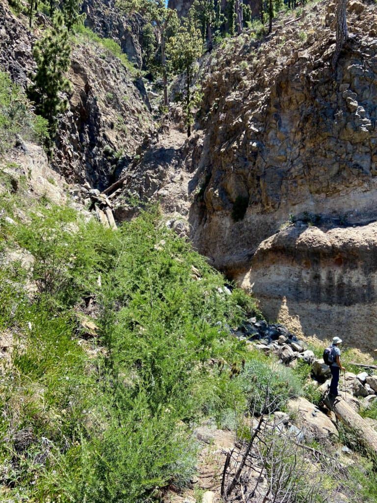 Crossing Barranco de Tagara