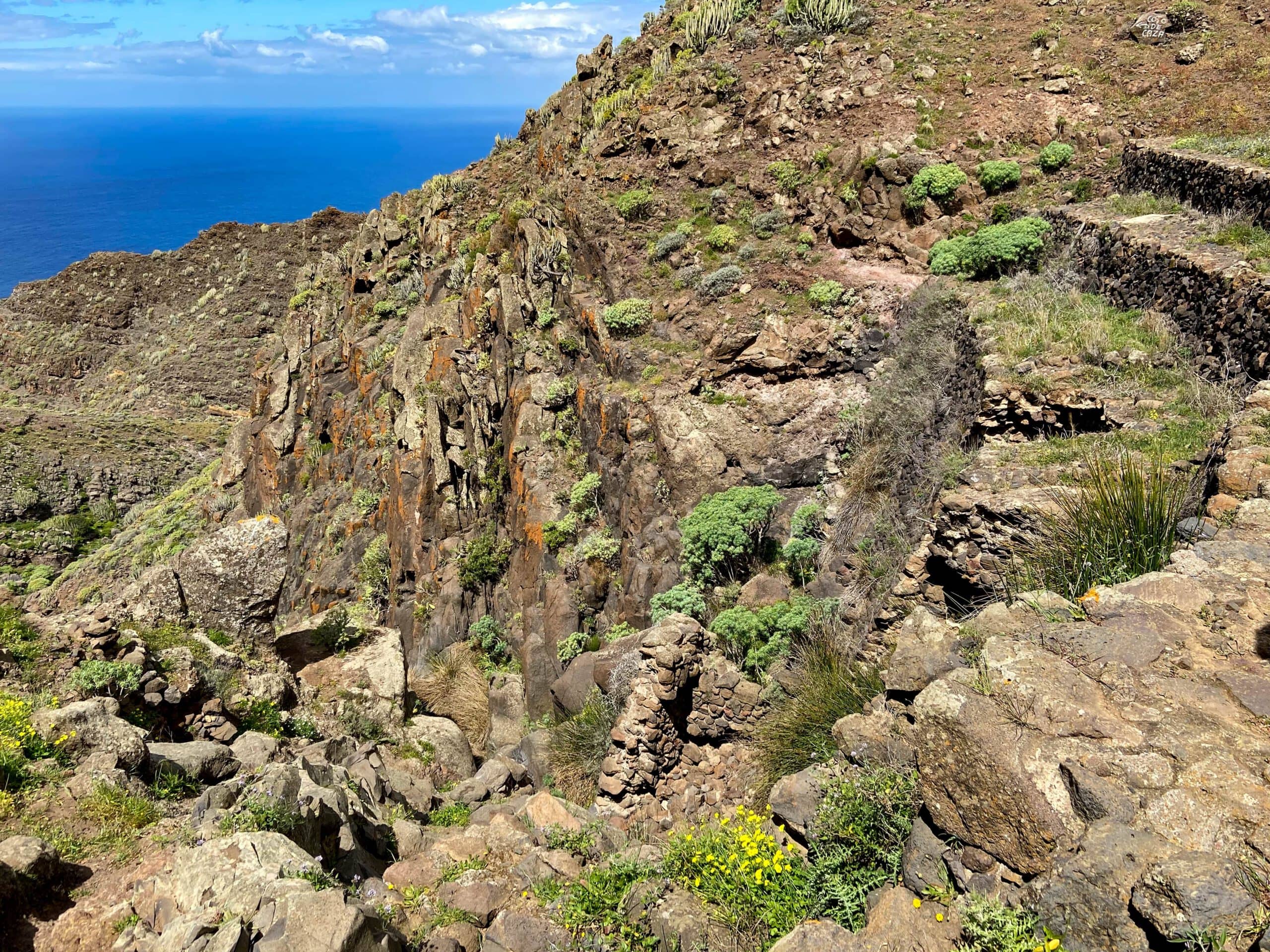 Blick von der Staumauer in den Barranco Itóbal