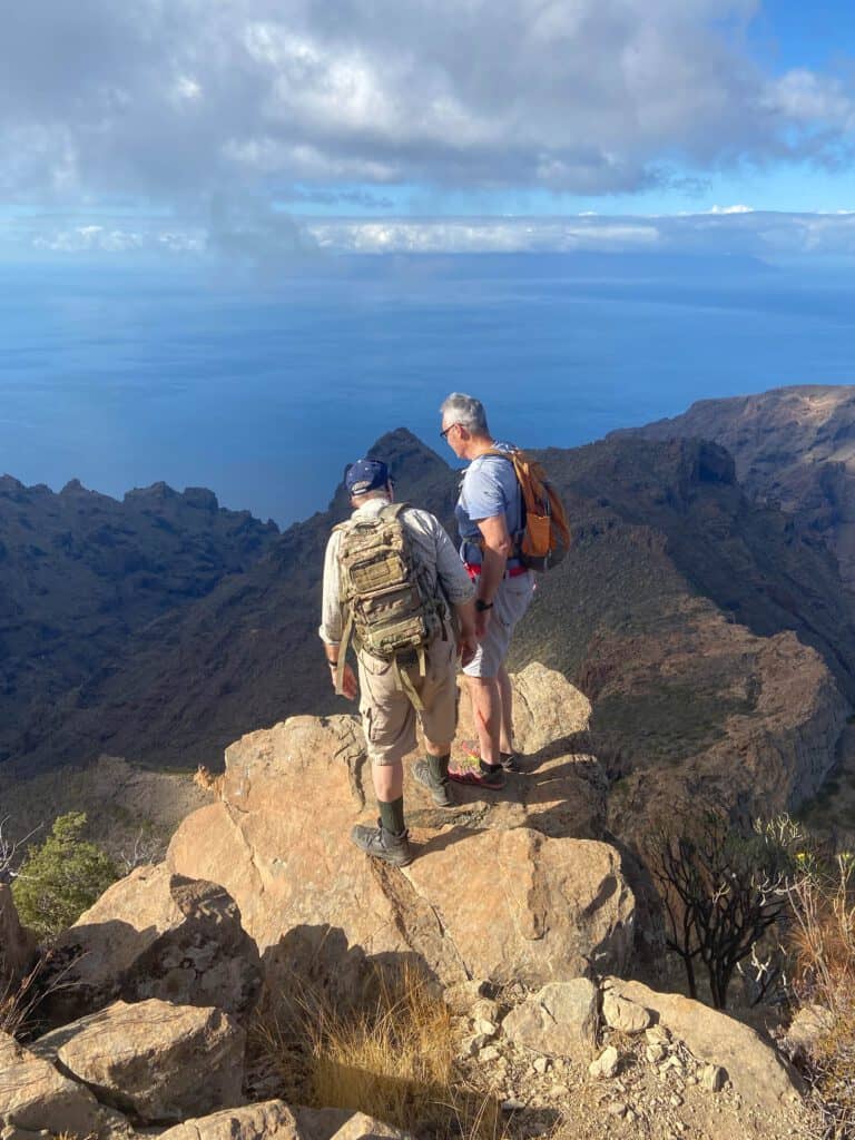 Impresionantes vistas desde la cumbre del Risco Blanco