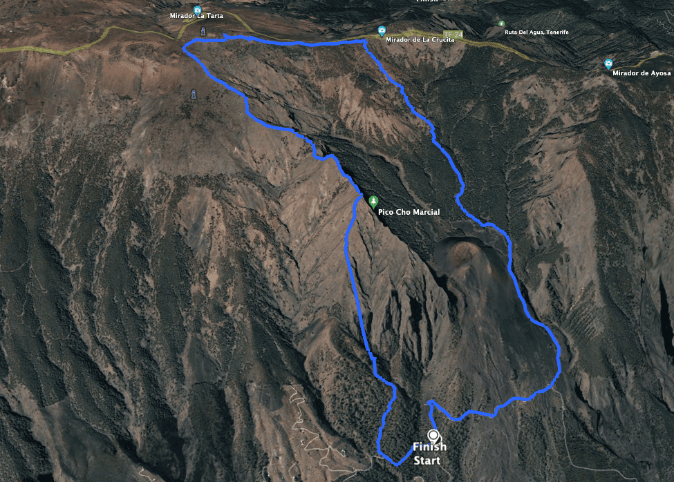 Track Pico Cho Marcial vom Osten gesehen