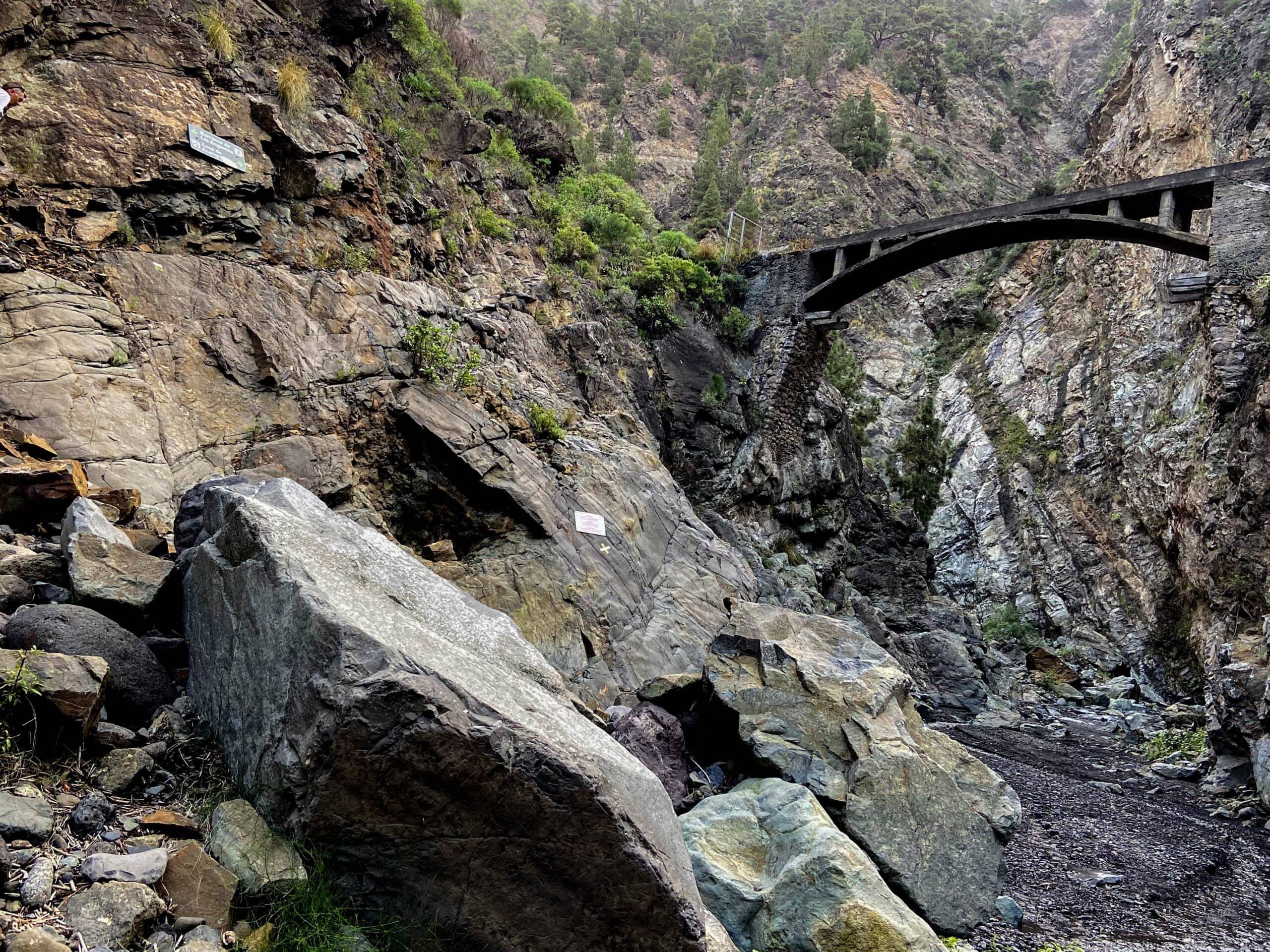 Old bridge in the Barranco de Angustias