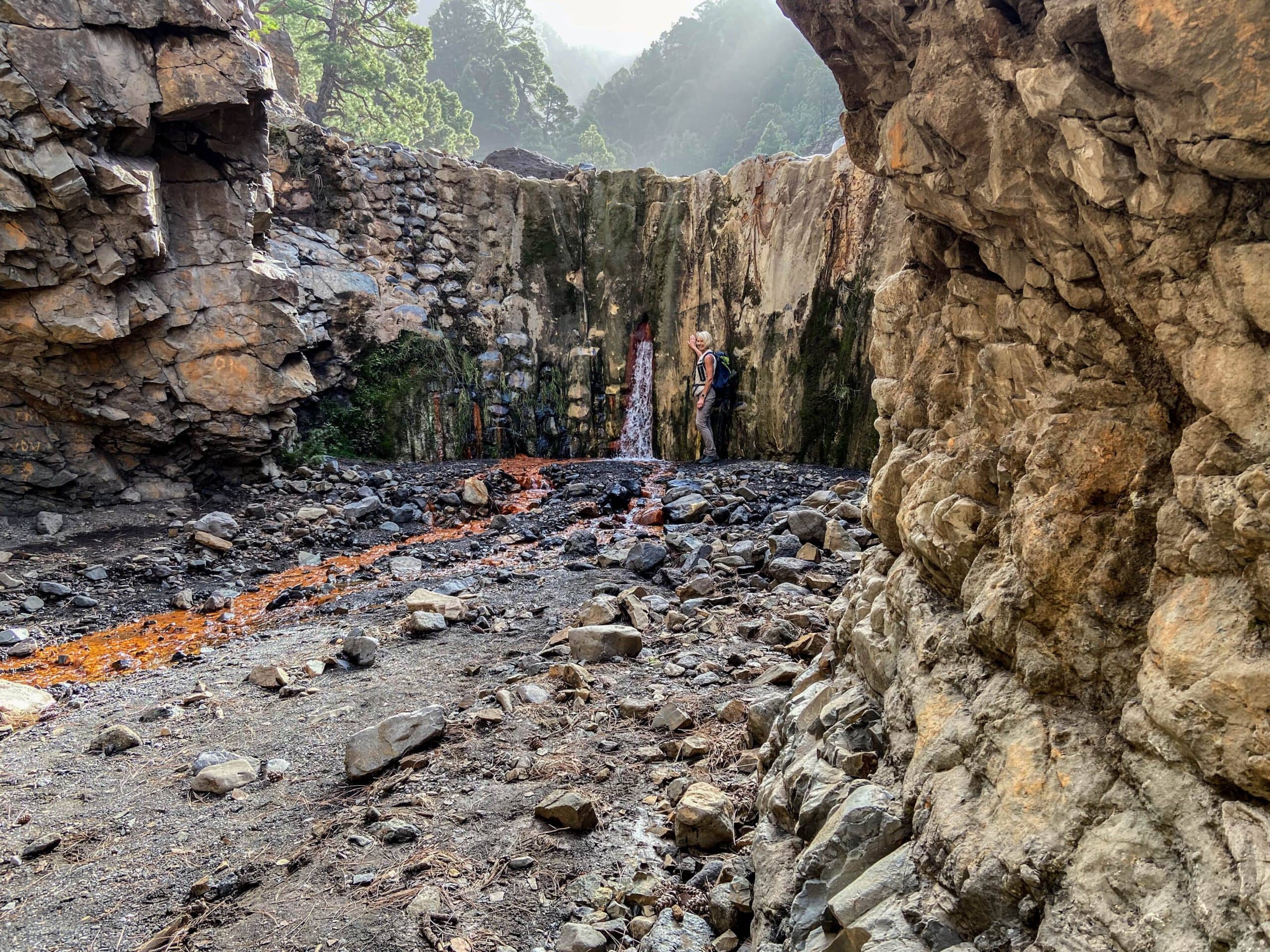 at the Cascada de Colores